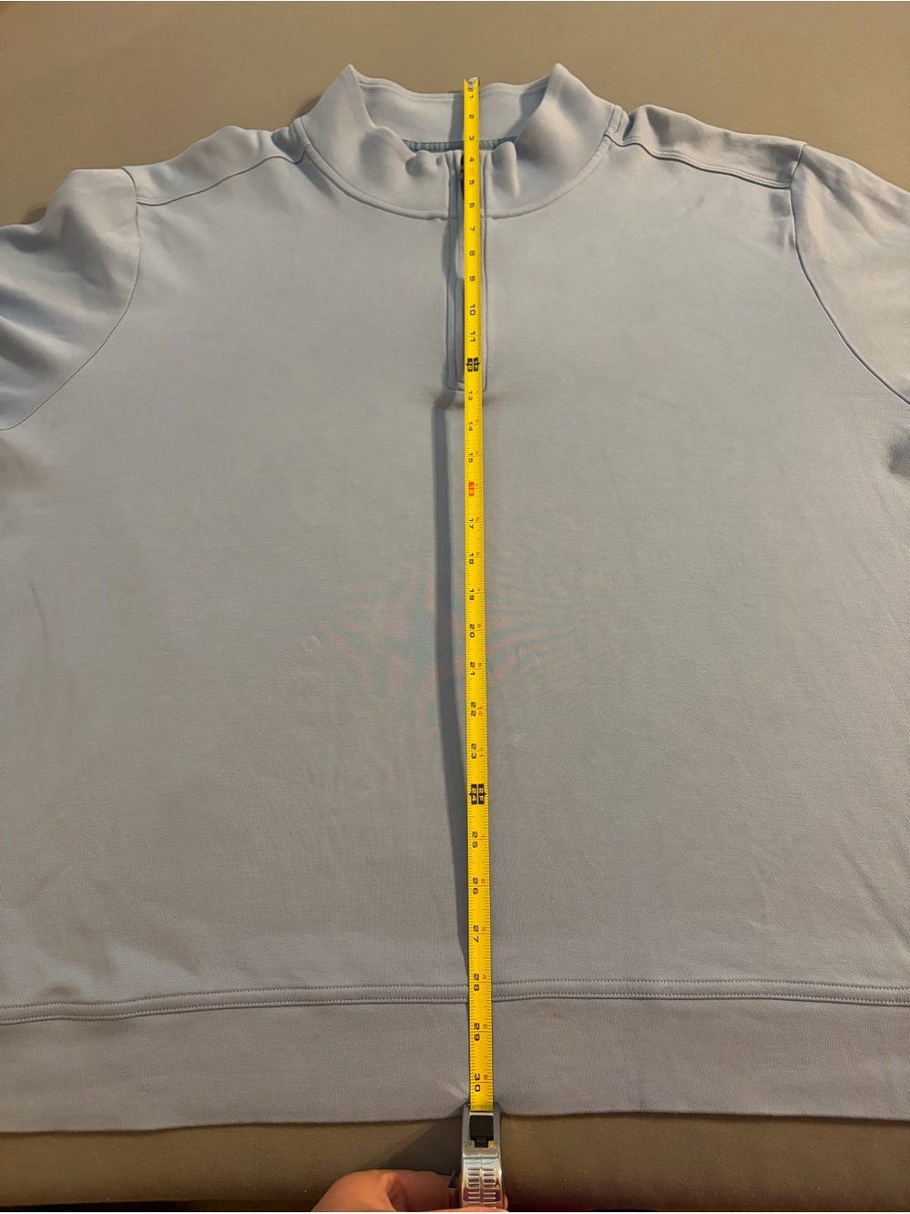 Tommy Bahama Men’s Sky Blue Quarter-Zip Pullover, Size XXXL - Picture 7 of 8